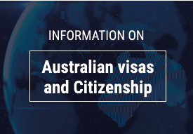 Information on Australian visas and citizenship